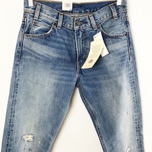 Levi’s 505 C Jeans Cropped Distressed Denim Sz 26